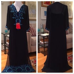 NWT Silk Hemant & Nandita Caftan Dress